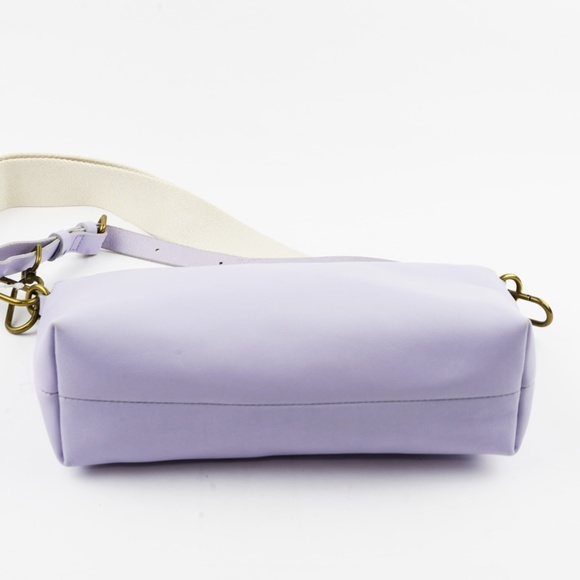 New MADEWELL The Leather Carabiner Crossbody Sling Bag in Distant Peri - Picture 7 of 10